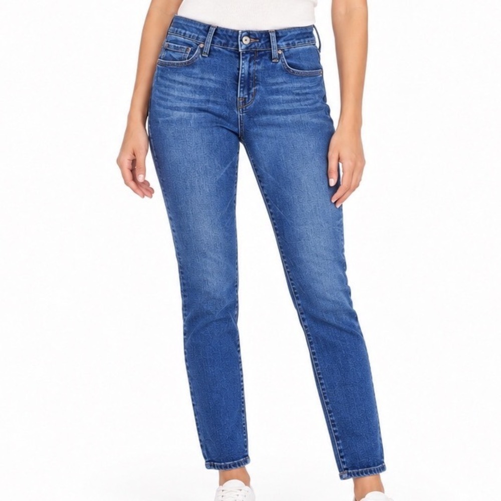 Lucky Brand Size 6 Lolita Skinny Jeans Blue Medium Dark Wash Mid Rise Stretch